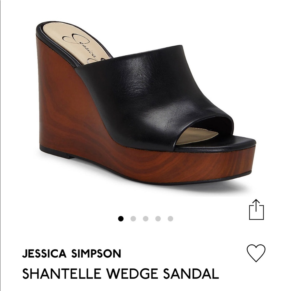 Jessica Simpson Black wedges